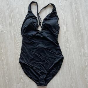 Andie Swim Bali One Piece Swimsuit Tall Large Black NWT